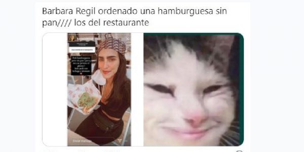 Los memes sobre la hamburguesa sin pan de Bárbara del Regil