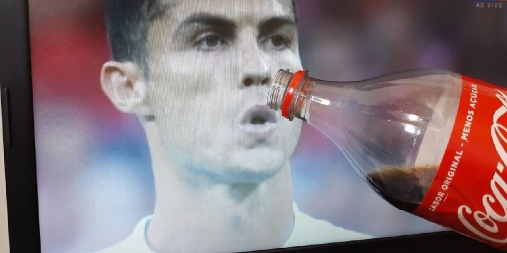 Memes de Cristiano Ronaldo y su rechazo al refresco