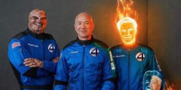 Los memes del viaje de Jeff Bezos al espacio