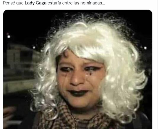 Los memes de Lady Gaga fuera del Oscar 2022